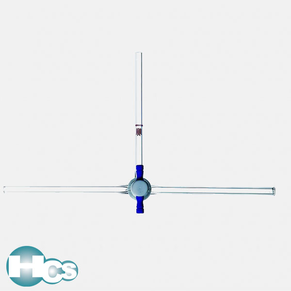 Stopcock, 1:5 Teflon, T-Bore, Synthware